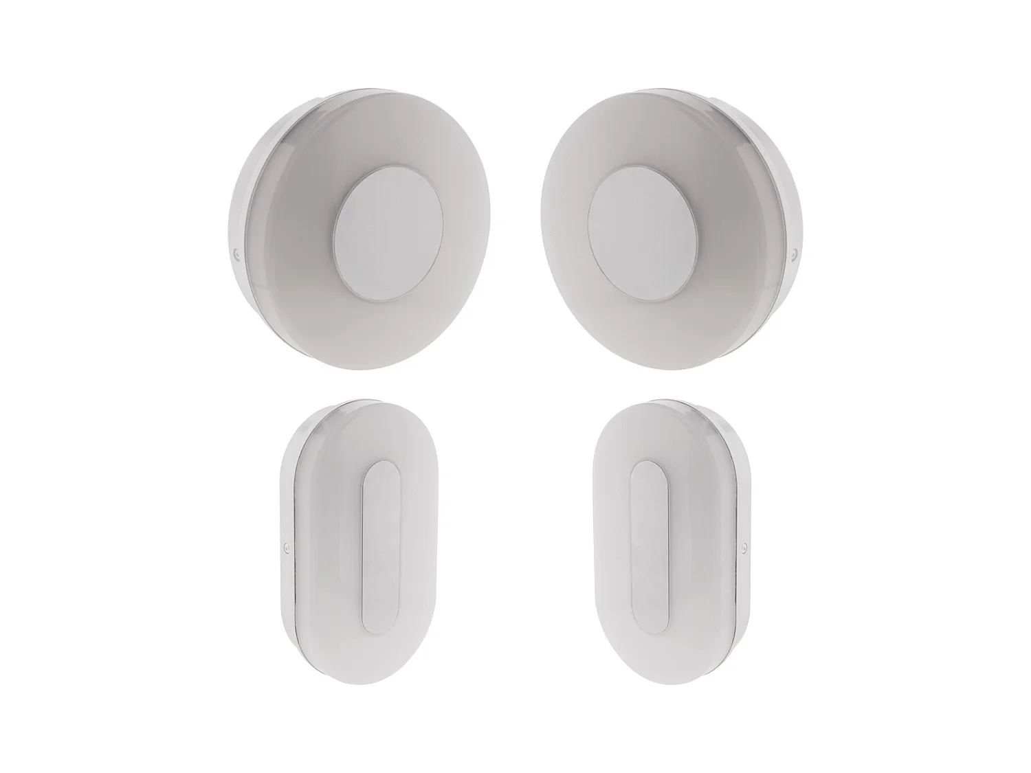 Set de 2 hublots LED 18W ronds et ovales - IP65 - Blanc neutre - Elexity