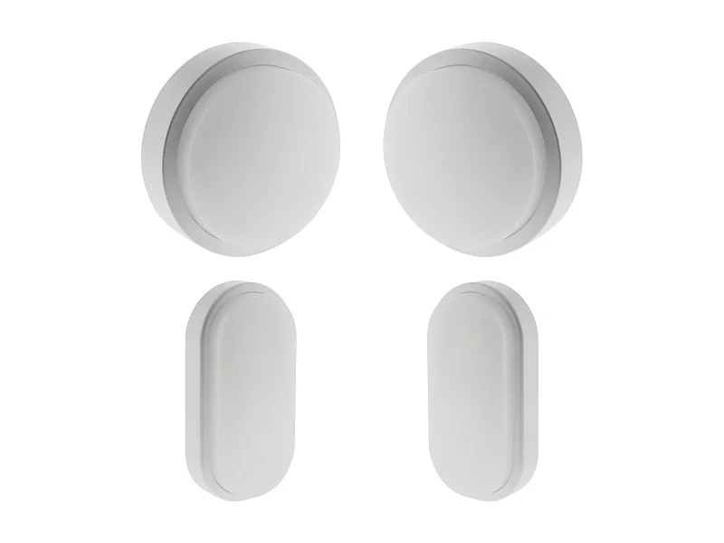 2 hublots LED rond et ovale - Blanc chaud - IP44 - 8W - Elexity