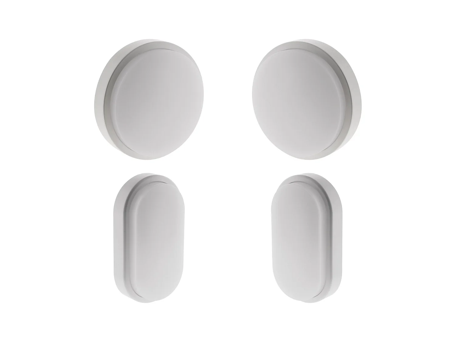 Hublot rond et ovale LED 14W - IP54, IK06 - Blanc neutre - Elexity