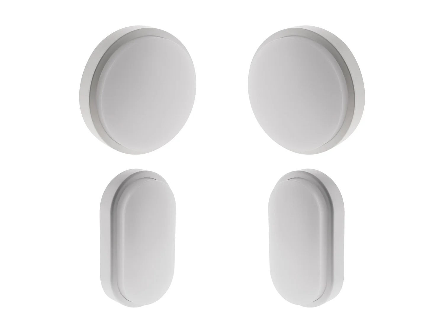 Hublot rond et ovale LED 14W - IP54, IK06 - Blanc neutre - Elexity