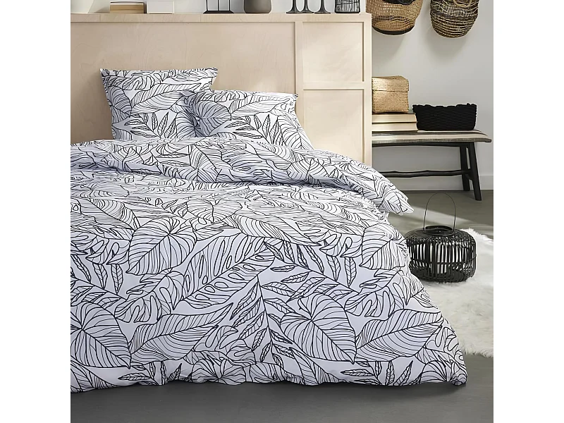 Parure de lit 2 personnes en coton imprimé, Sunshine 16.12