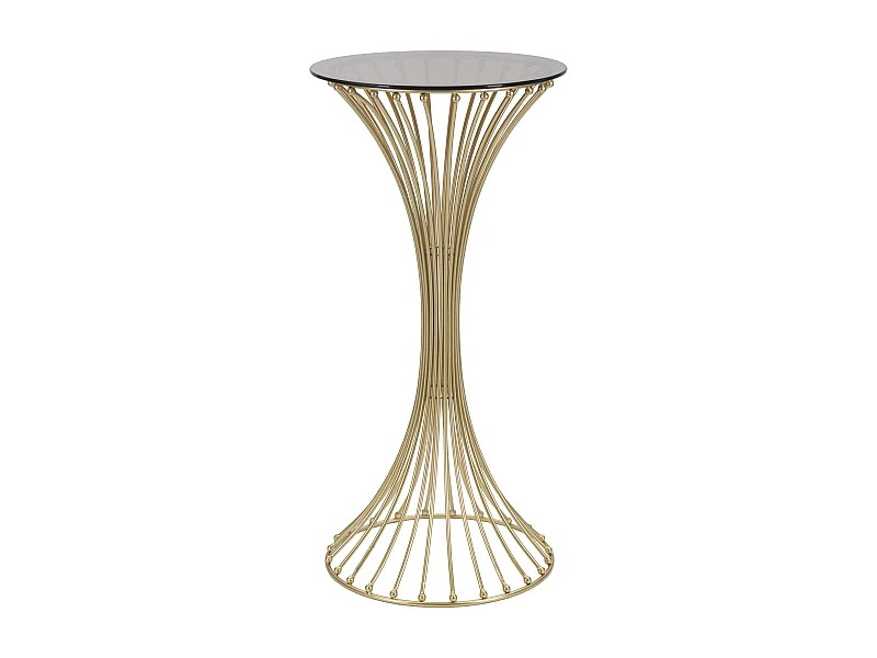 Table d'Appoint Design en Métal "Century" 103cm Or