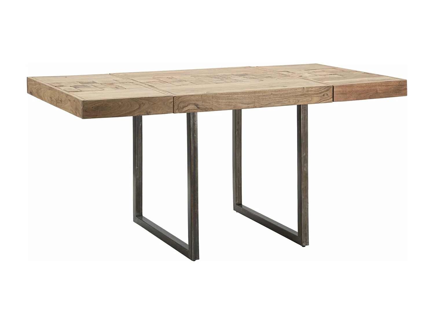 Table à Manger Extensible en Bois "Mumbai" 160-240cm Naturel