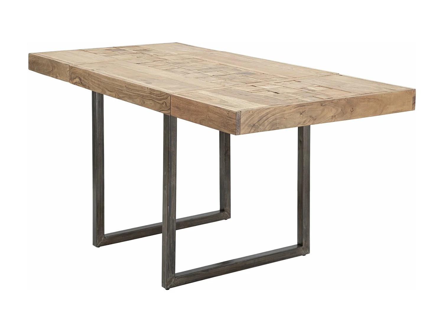 Table à Manger Extensible en Bois "Mumbai" 160-240cm Naturel