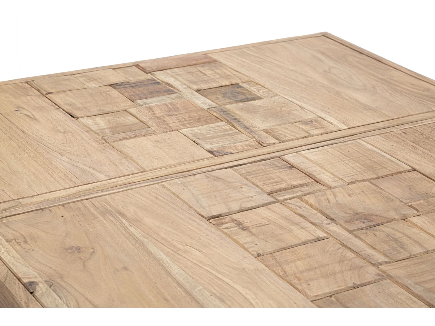 Table à Manger Extensible en Bois "Mumbai" 160-240cm Naturel