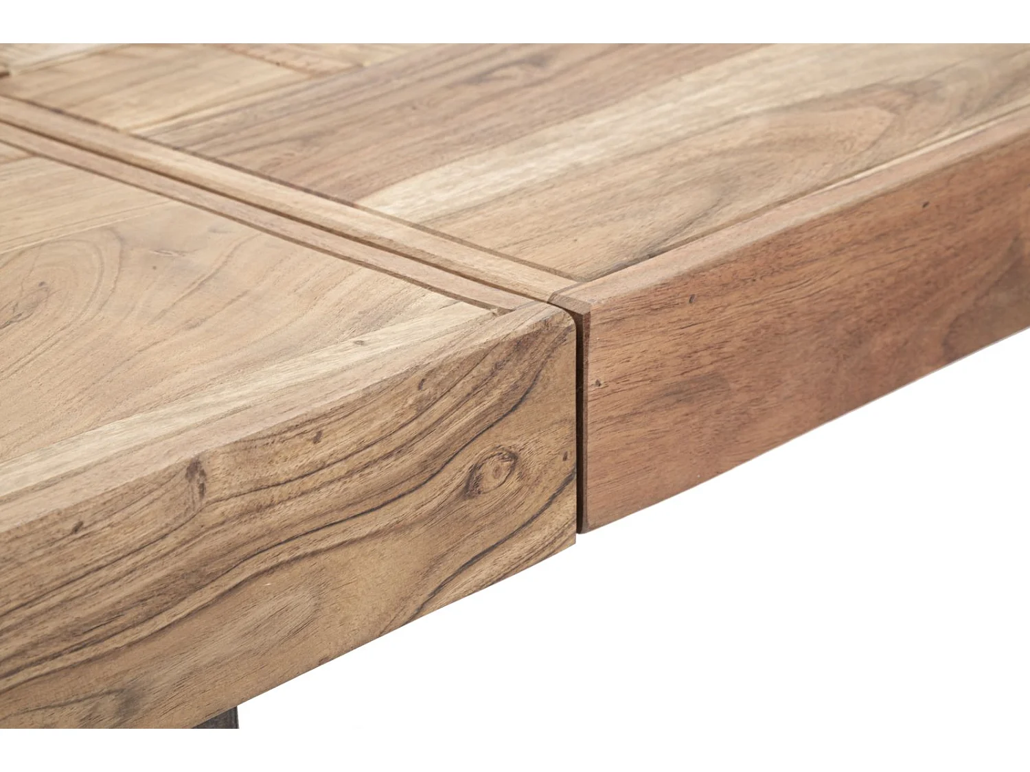 Table à Manger Extensible en Bois "Mumbai" 160-240cm Naturel