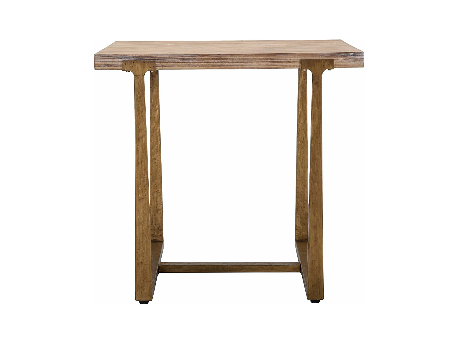 Table à Manger Carrée Effet Bois "Ankara" 80cm Naturel
