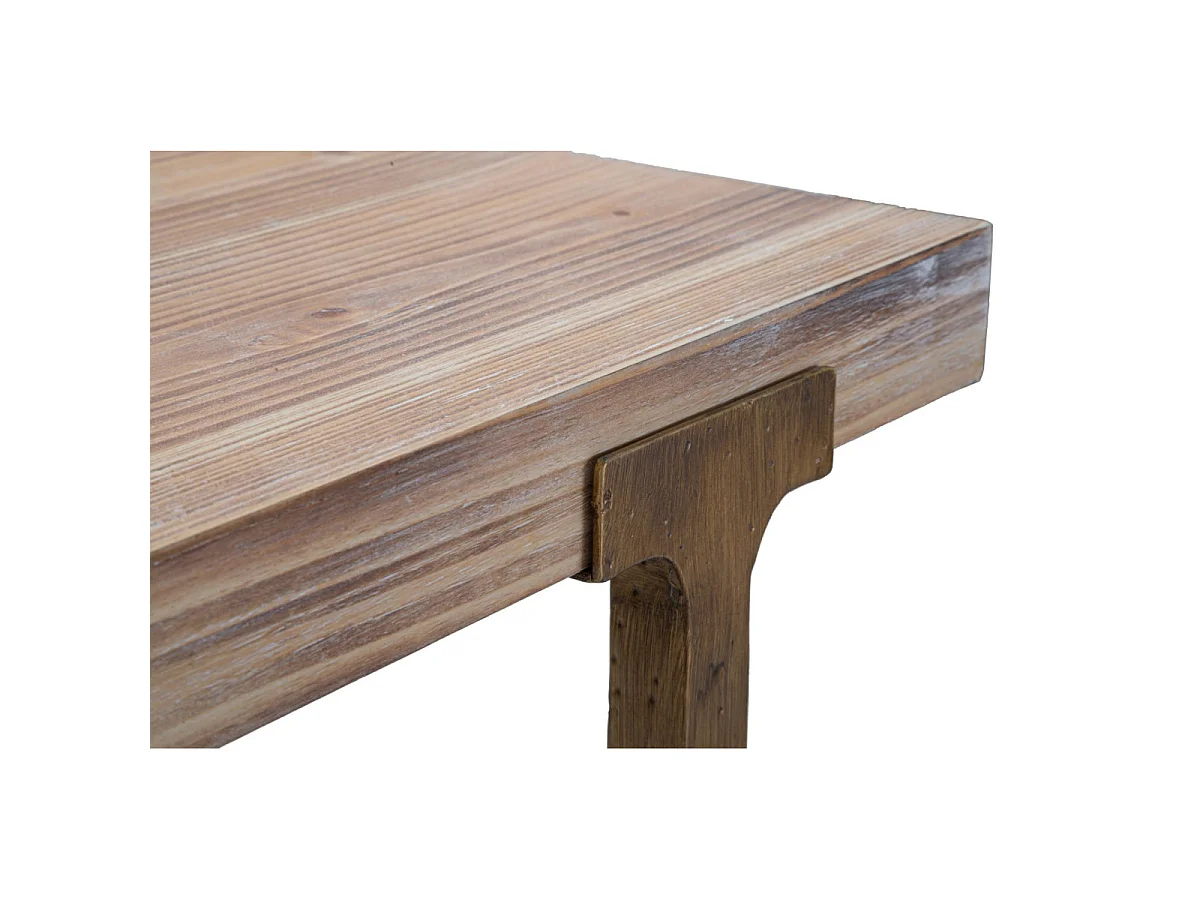 Table à Manger Carrée Effet Bois "Ankara" 80cm Naturel