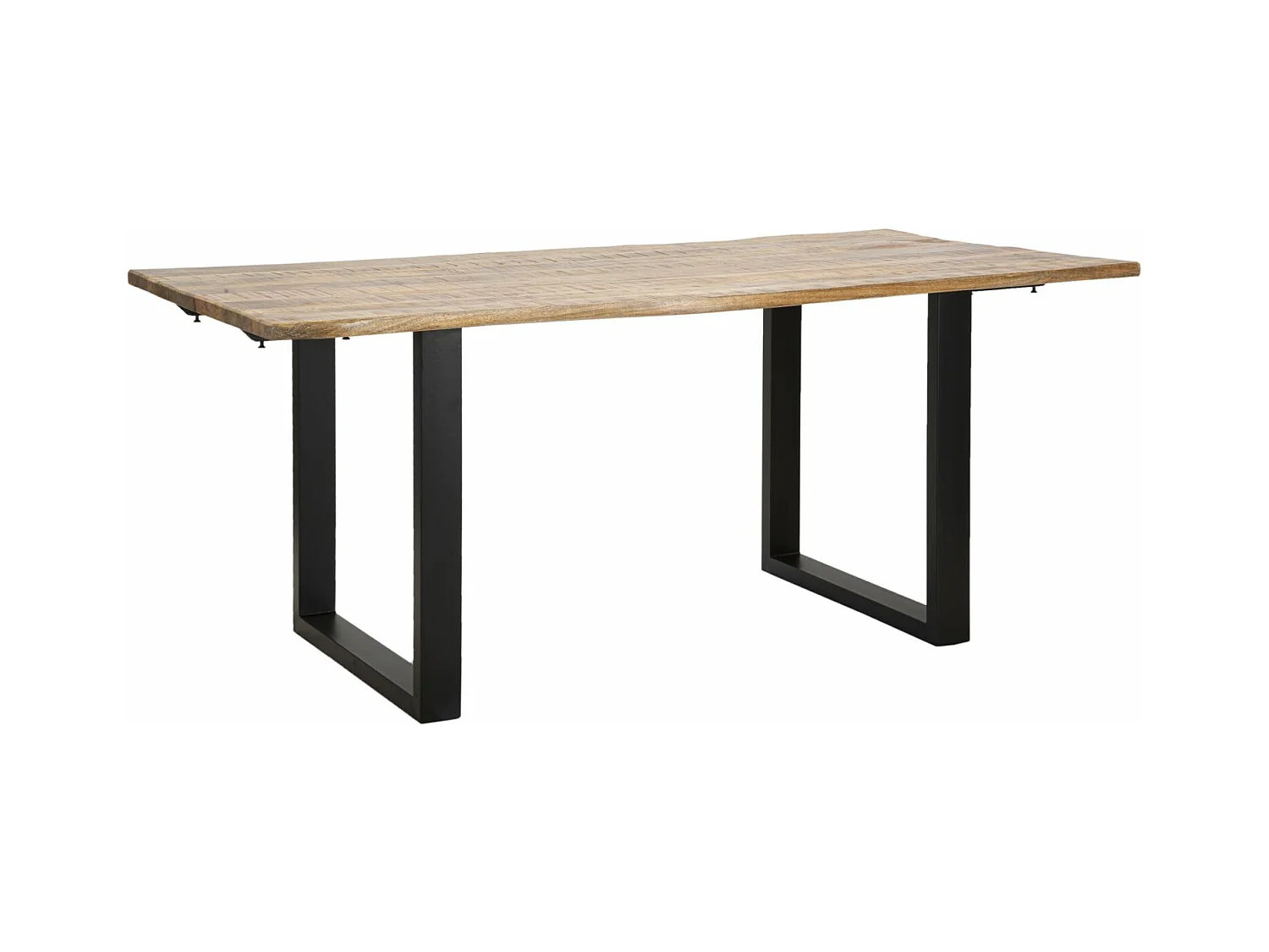 BORD TOUT. CM 180X90X77-LONGUEUR TOTALE 280 (BOIS DE MANGUIER)