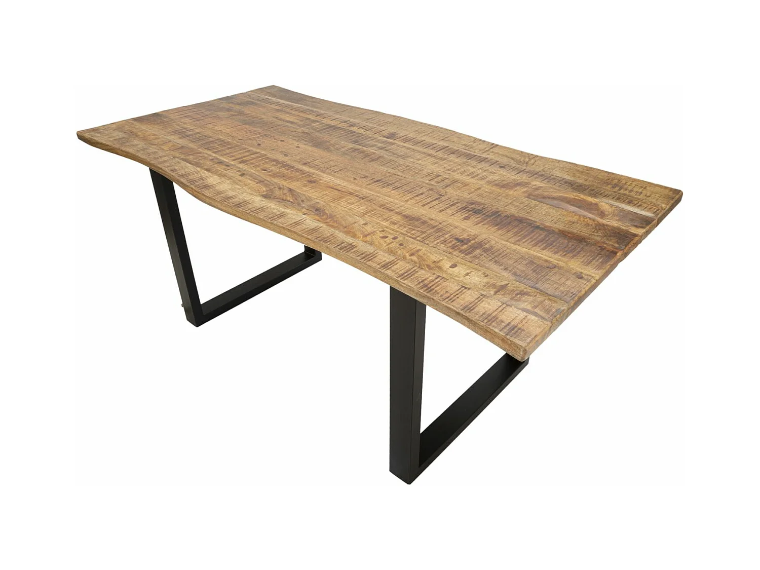 Table à Manger Extensible en Bois "Mango" 180-280cm Naturel