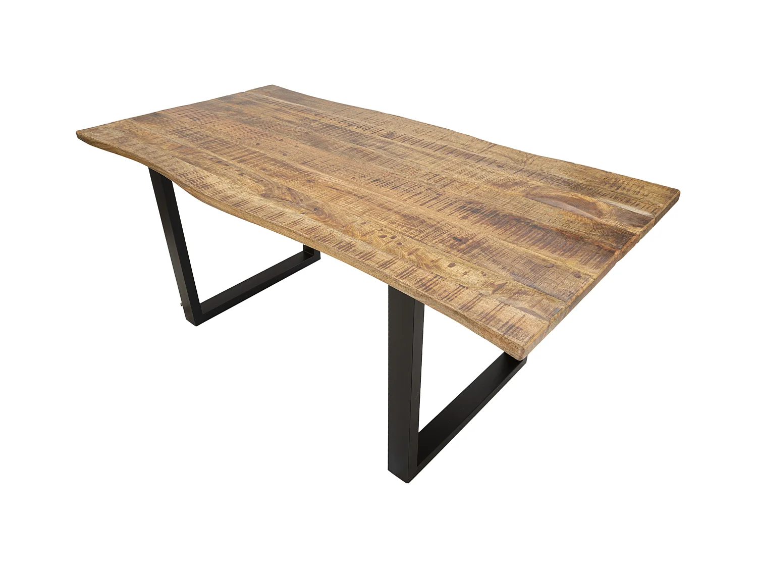 Table à Manger Extensible en Bois "Mango" 180-280cm Naturel