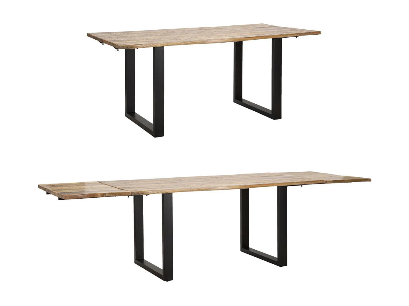 Table à Manger Extensible en Bois "Mango" 180-280cm Naturel