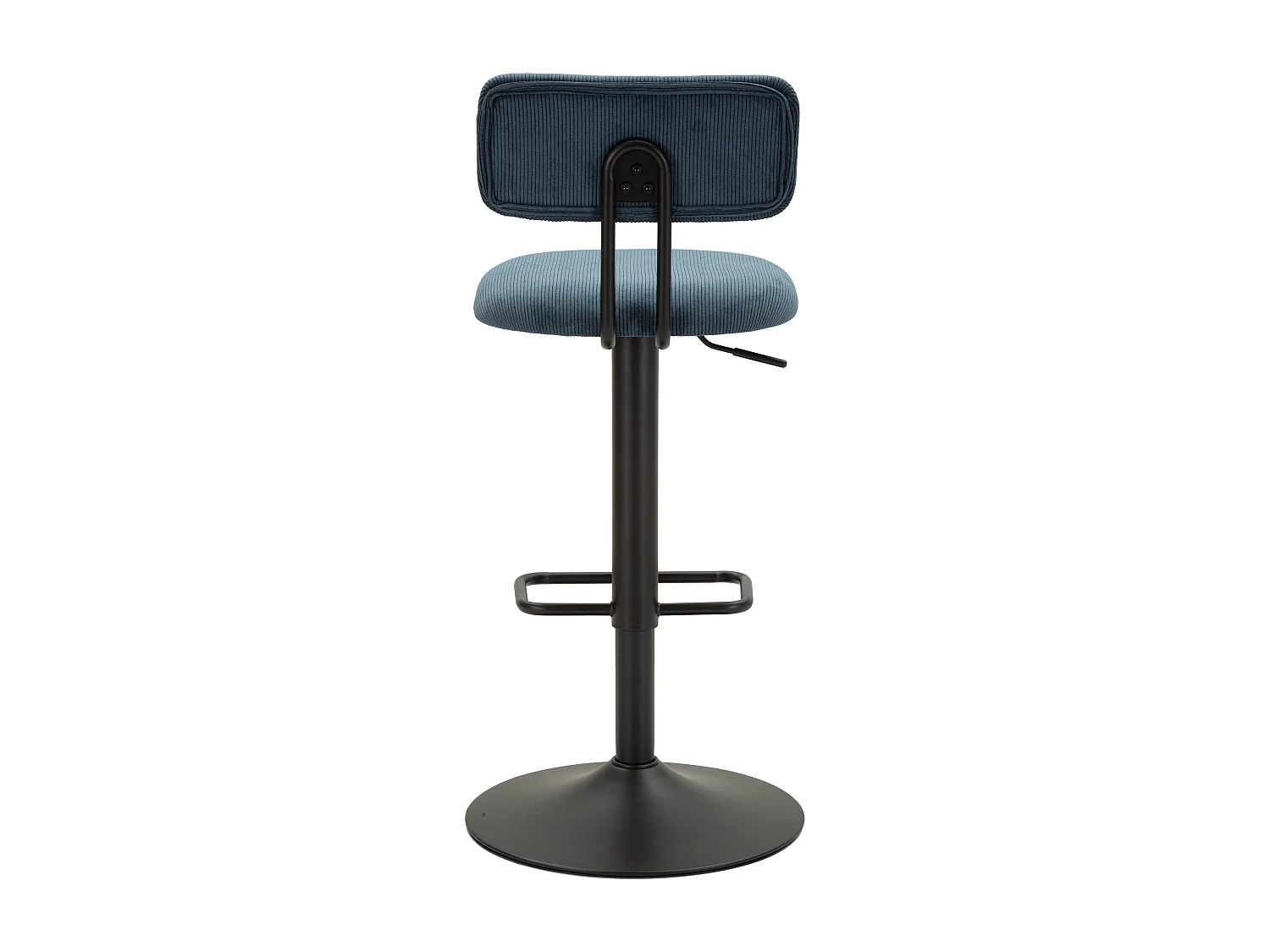 Lot de 2 Chaises de Bar Réglable "Destiny" 85-106cm Noir & Bleu