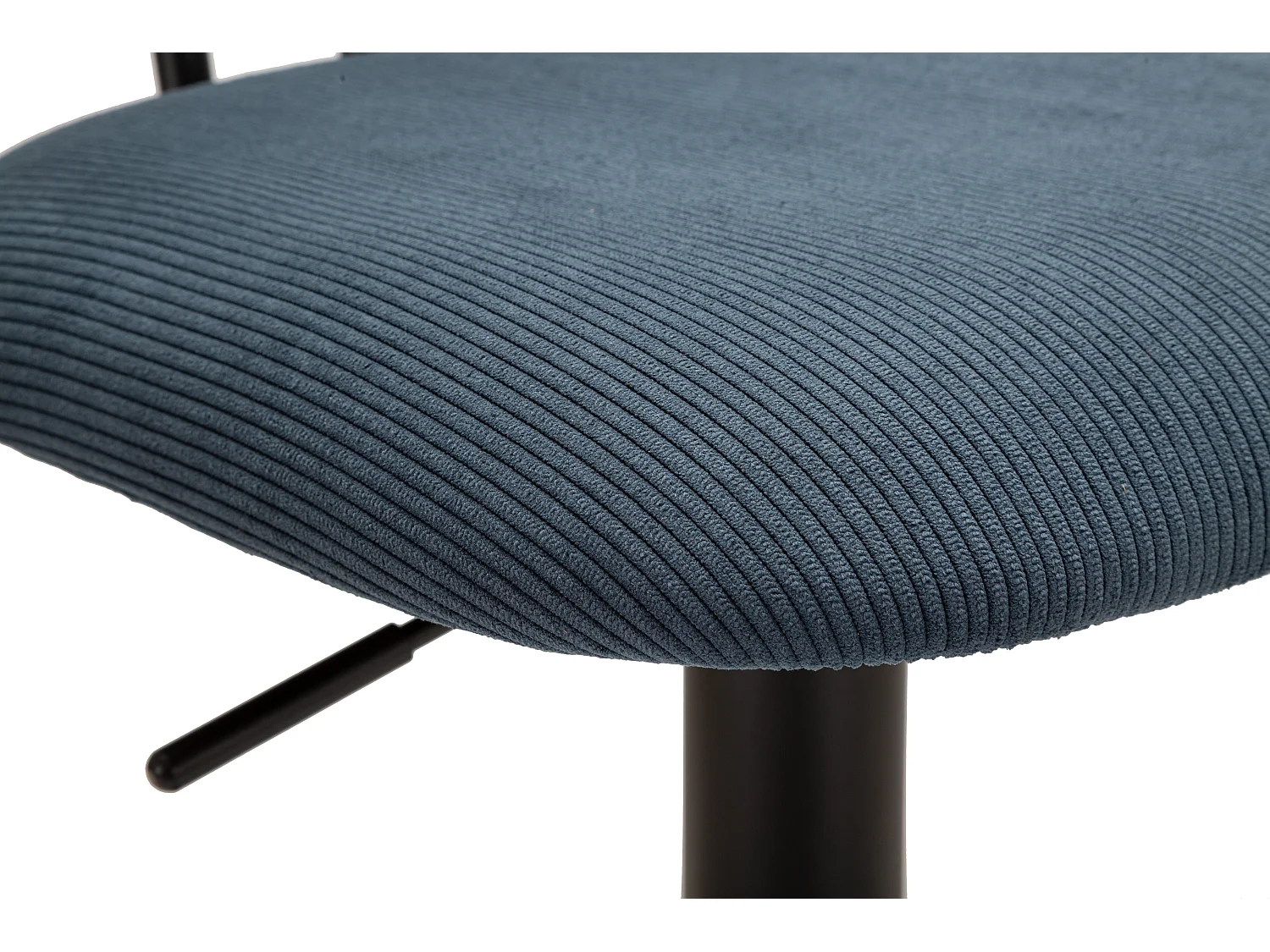 Lot de 2 Chaises de Bar Réglable "Destiny" 85-106cm Noir & Bleu