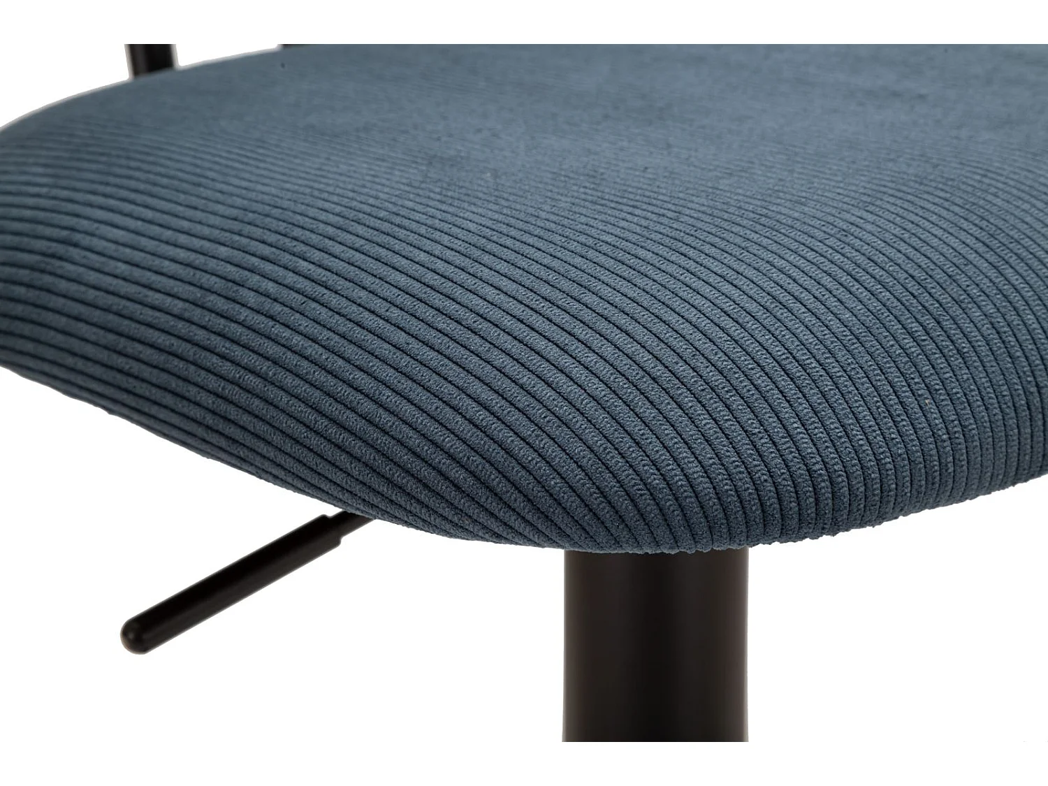 Lot de 2 Chaises de Bar Réglable "Destiny" 85-106cm Noir & Bleu