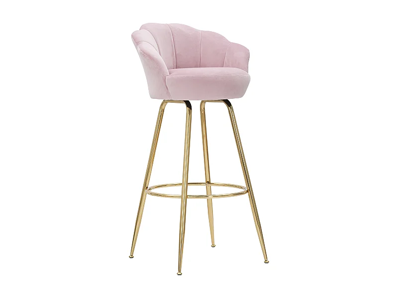 BANCO DE BAR ROSA VIENA CM 55X53X110