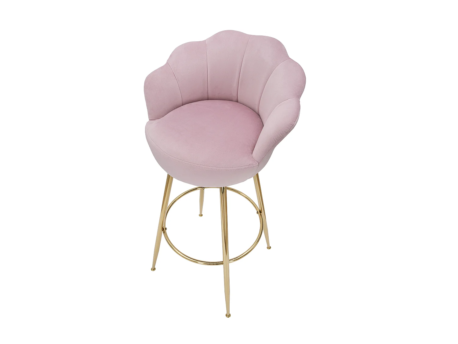 Sgabello Bar Vienna Rosa Cm 55X53X110