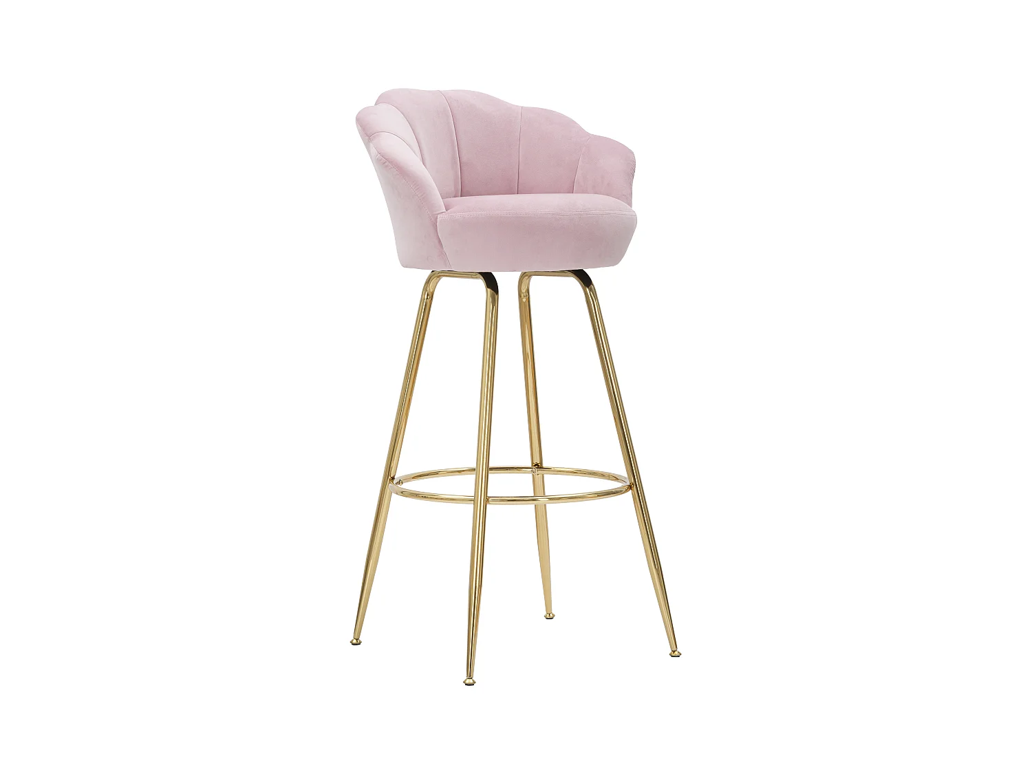 TABOURET DE BAR VIENNE ROSE CM 55X53X110
