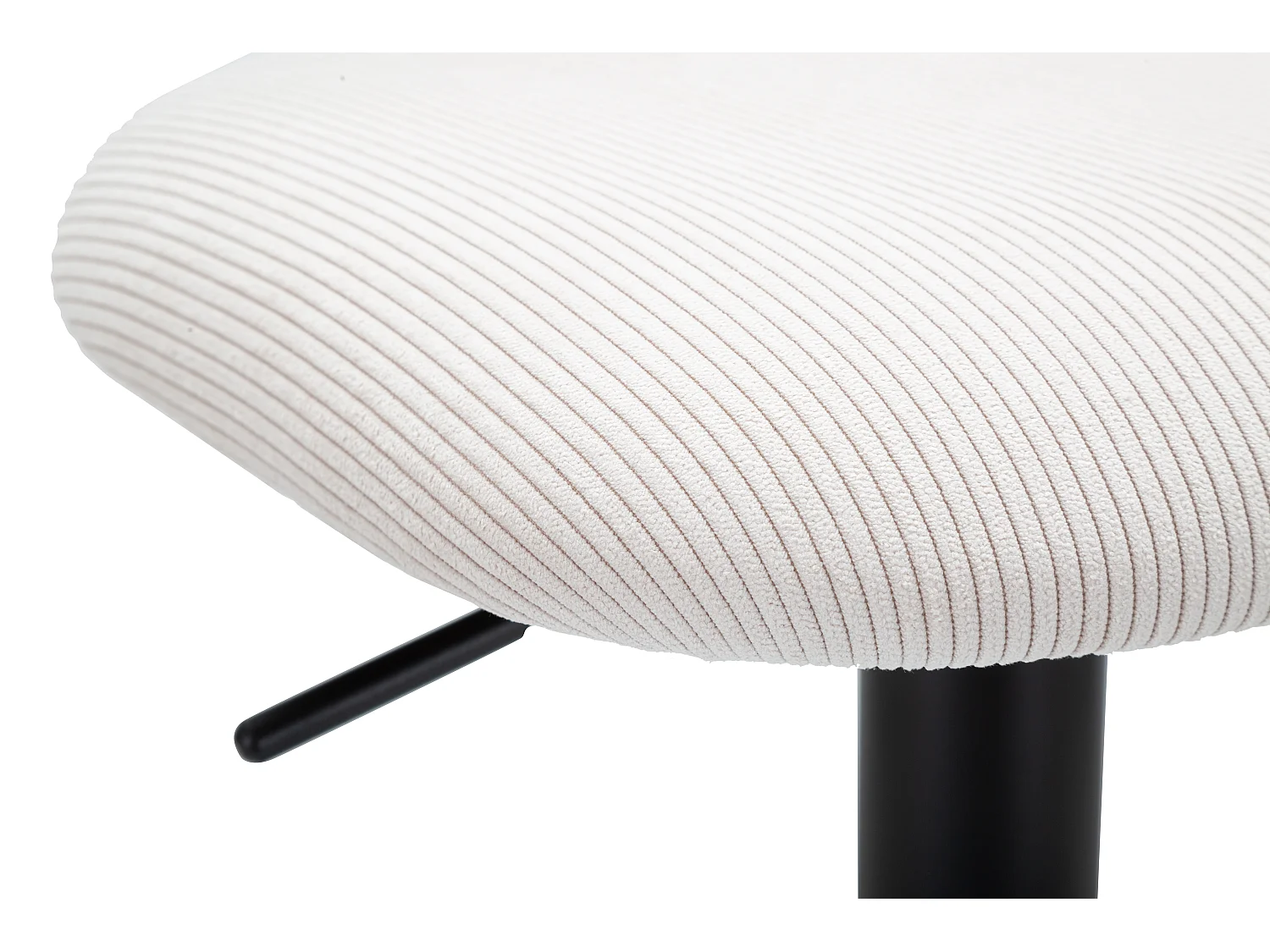 Sgabello Bar Light Bianco Cm 41X47,5X85-106,5(Seduta Cm 61-83)