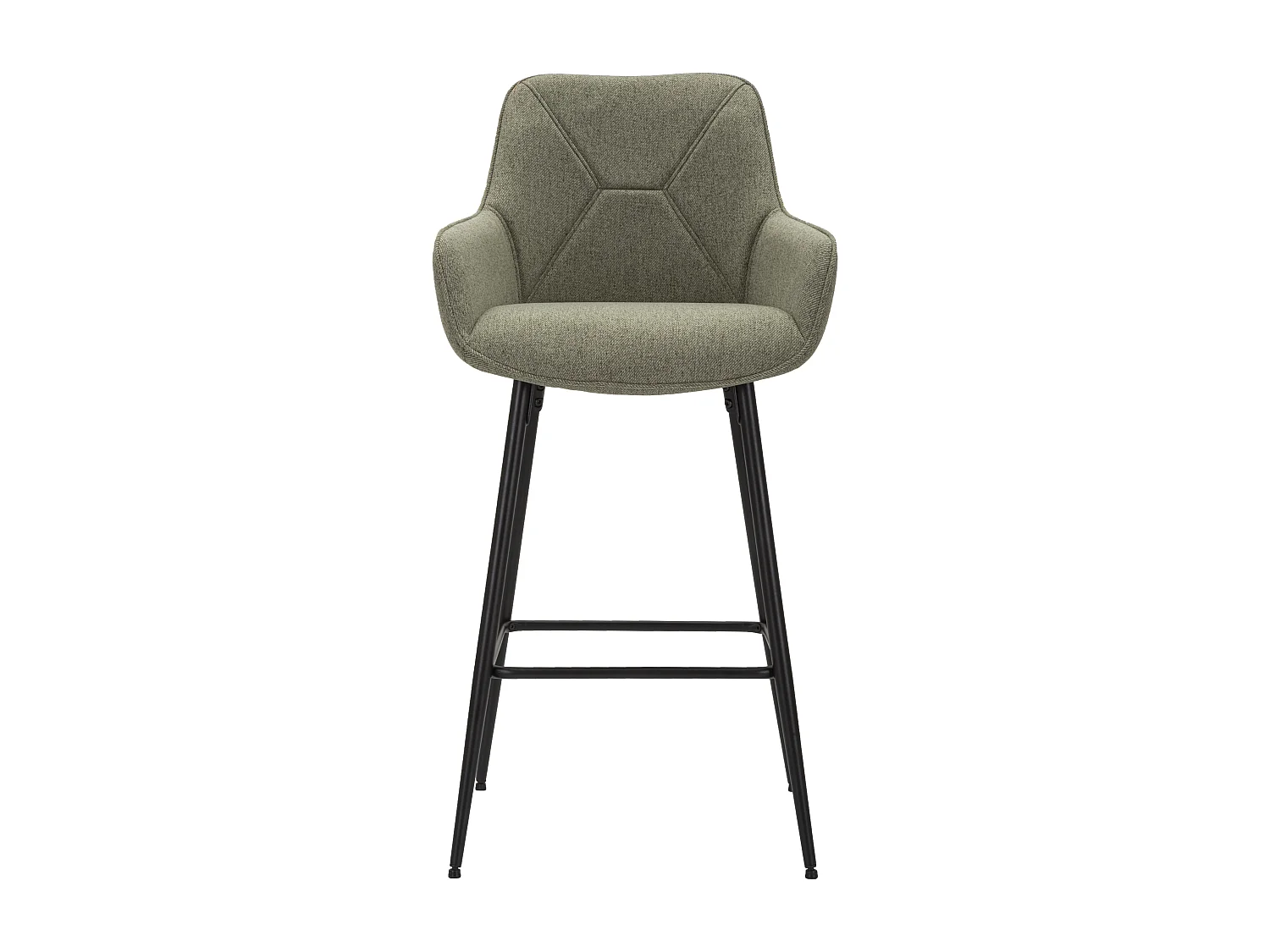 Lot de 2 Tabourets de Bar "Vicenza" 109cm Gris