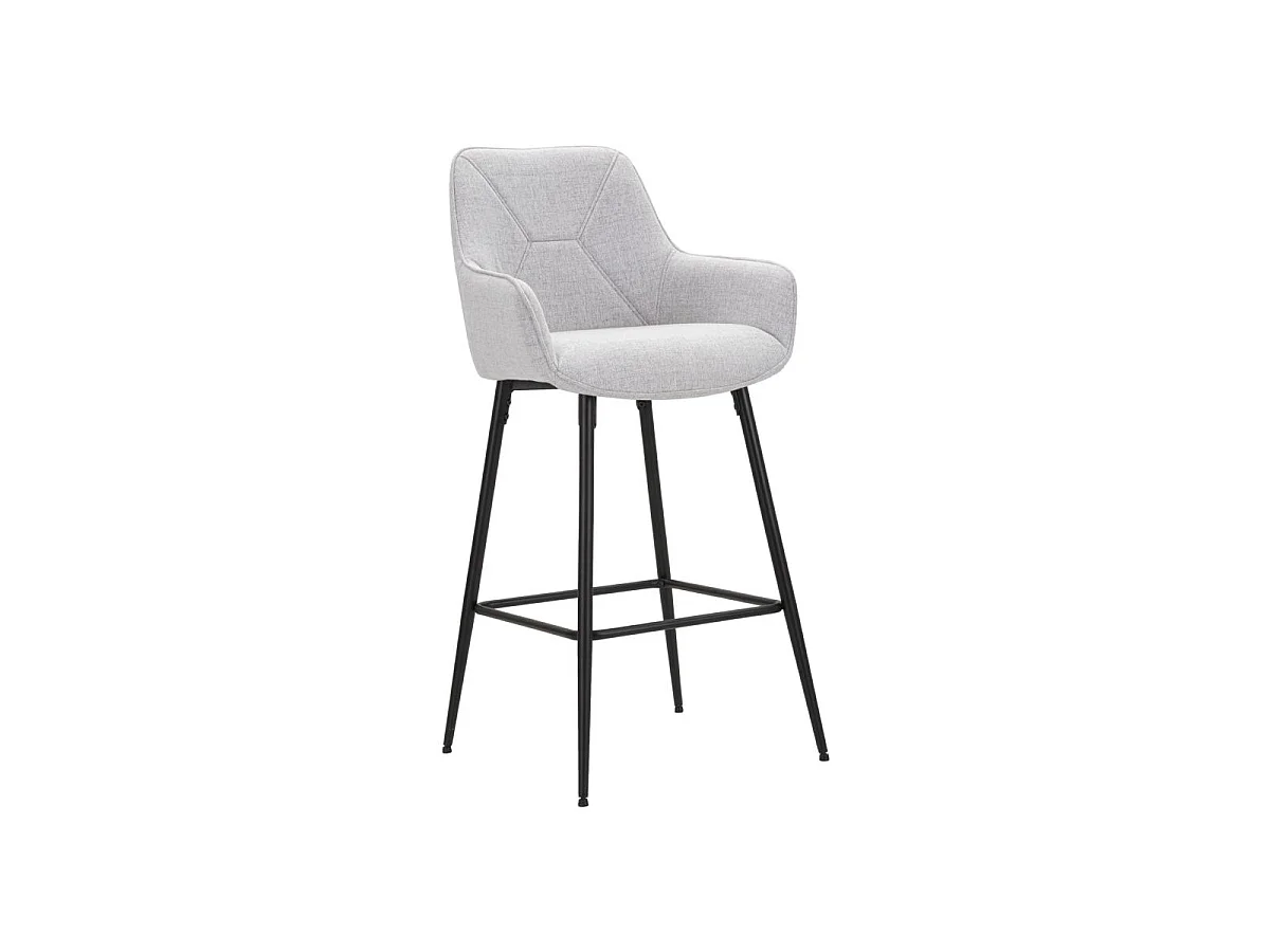 Lot de 2 Fauteuils de Bar "Vicenza" 109cm Gris