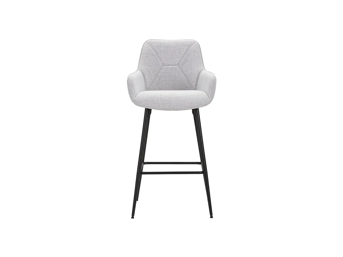 Lot de 2 Fauteuils de Bar "Vicenza" 109cm Gris