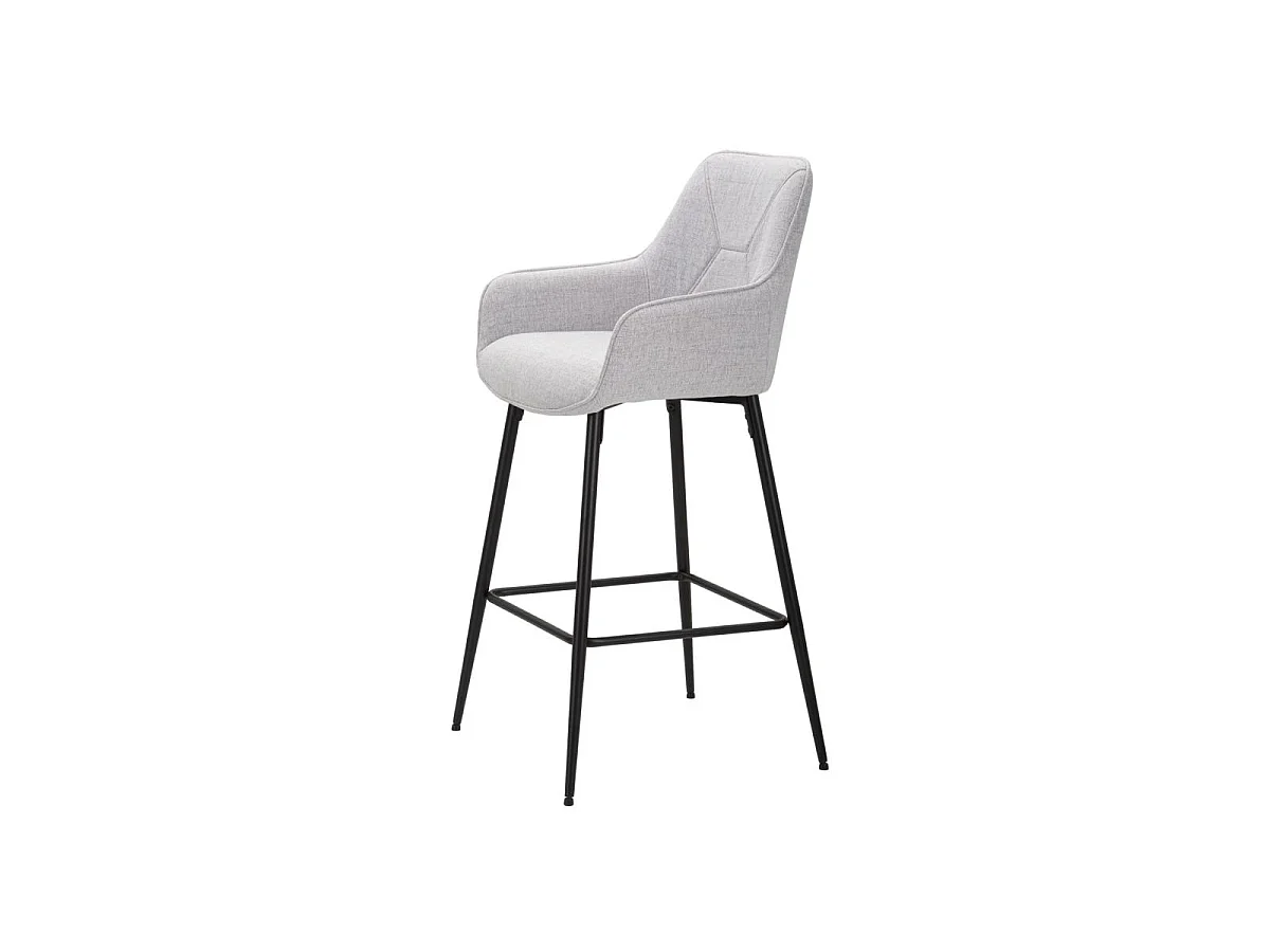 Lot de 2 Fauteuils de Bar "Vicenza" 109cm Gris