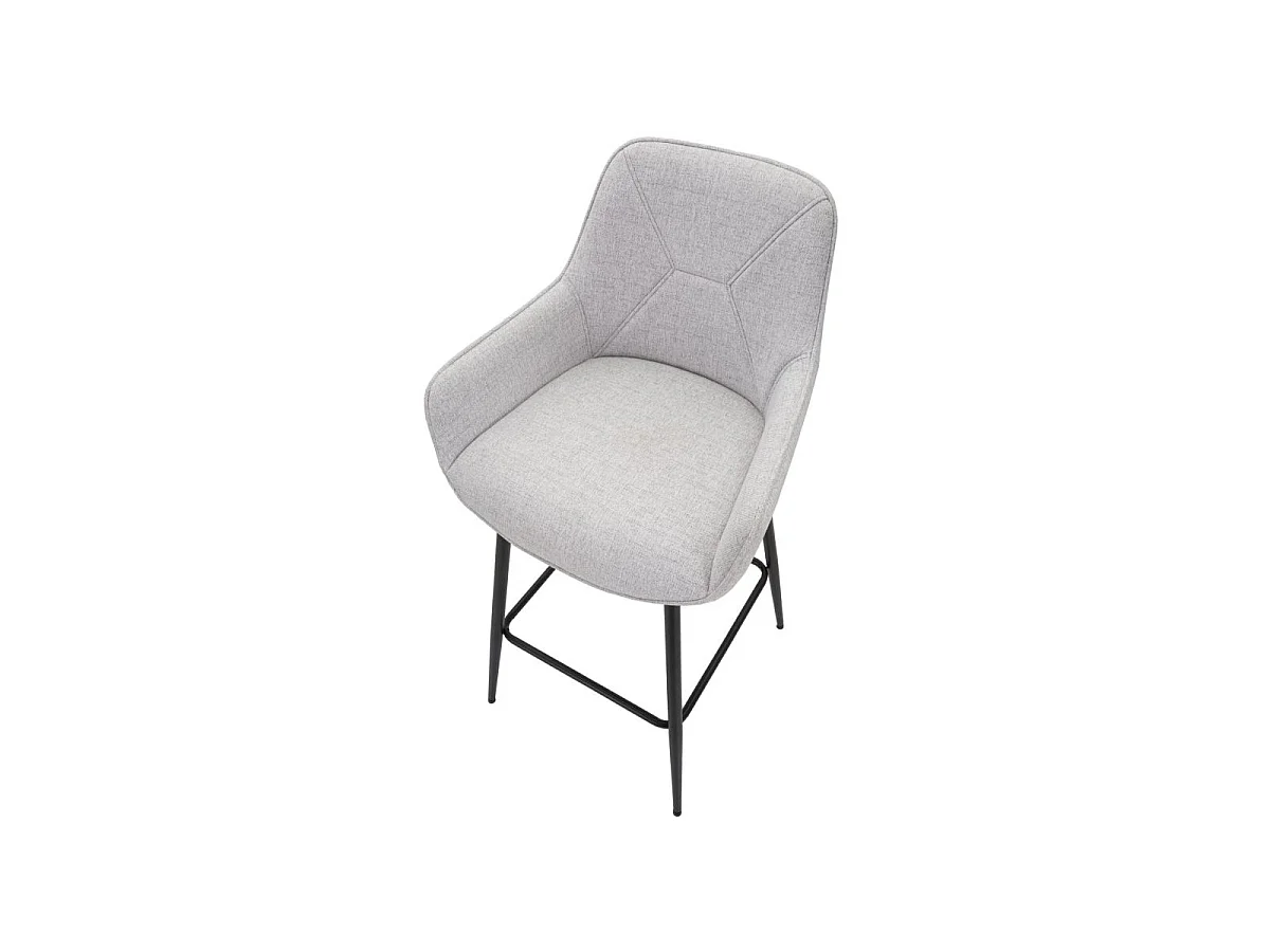 Lot de 2 Fauteuils de Bar "Vicenza" 109cm Gris