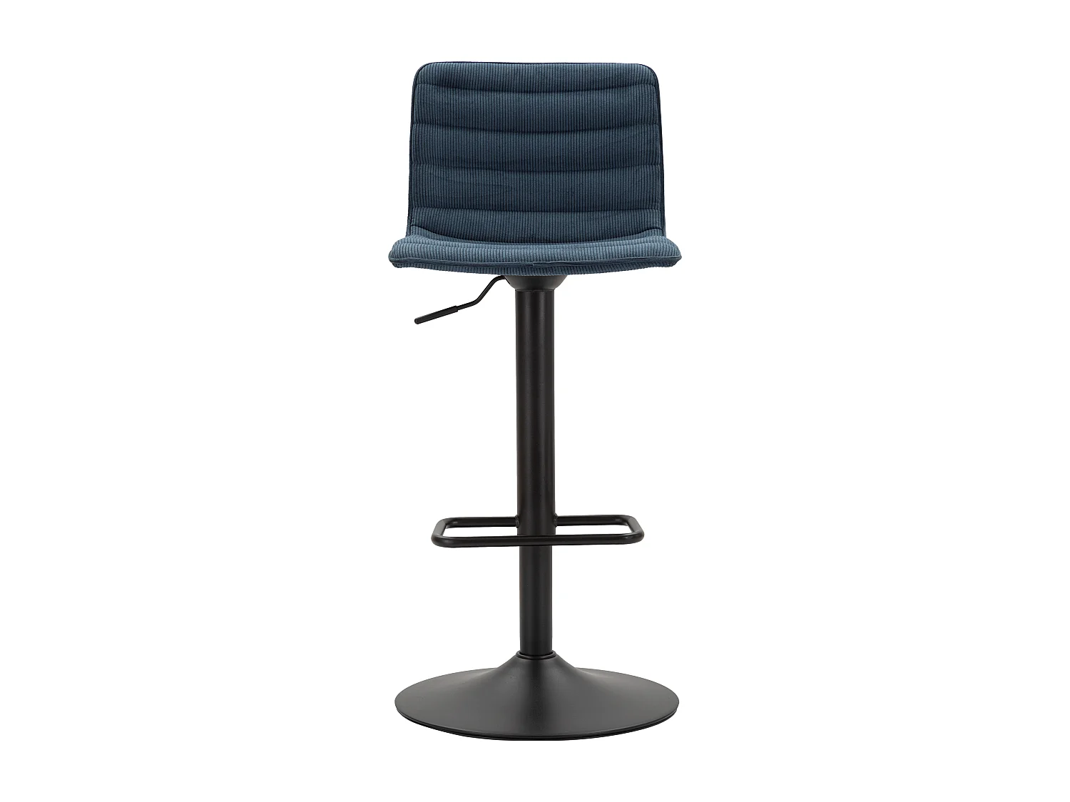 Lot de 2 Tabourets de Bar Réglable "Destiny" 85,5-107cm Noir & Bleu