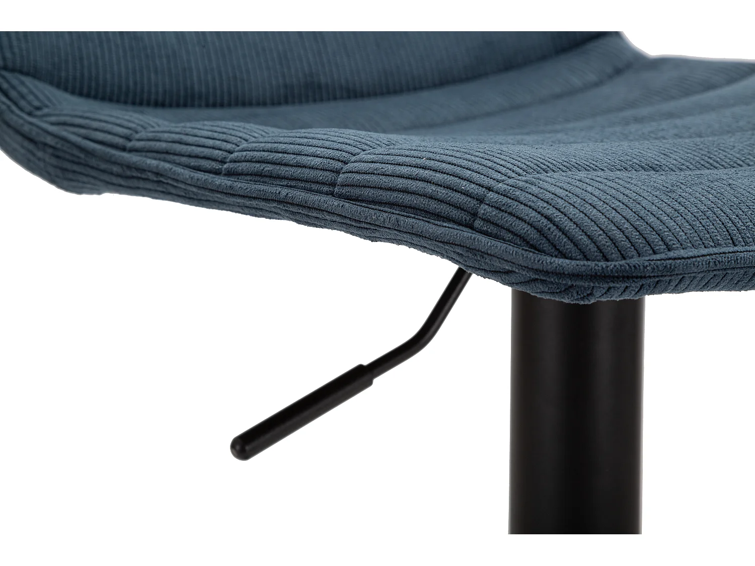 Lot de 2 Tabourets de Bar Réglable "Destiny" 85,5-107cm Noir & Bleu