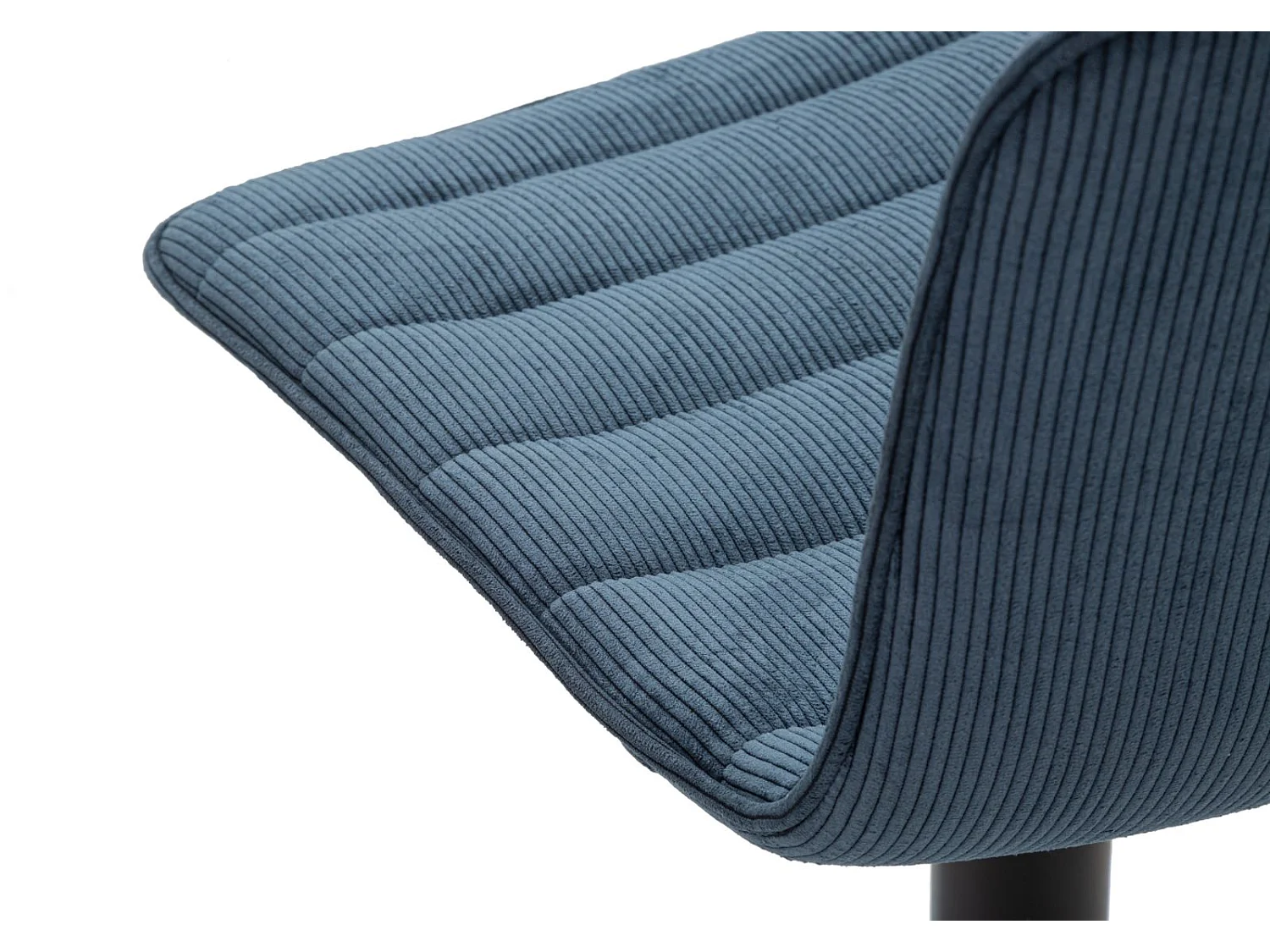 Lot de 2 Chaises de Bar Réglables "Destiny" 85-107cm Noir & Bleu