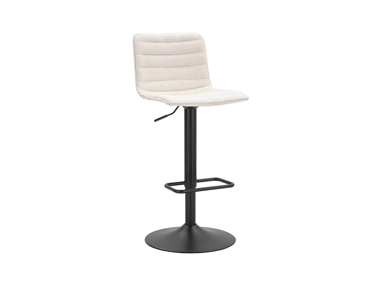 TABOURET DE BAR HAUT BLANC CM 43X49,5X85,5-107(ASSISE CM 61-82,5)