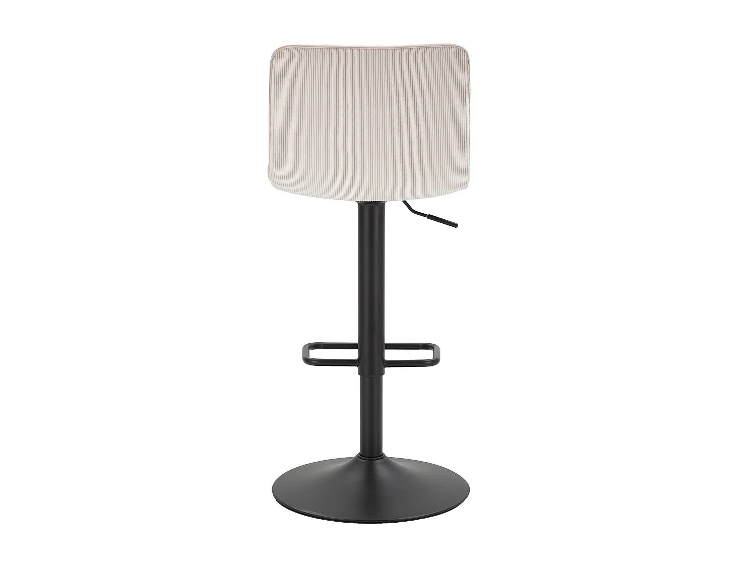 Lot de 2 Tabourets de Bar Réglable "Destiny" 85,5-107cm Noir & Blanc