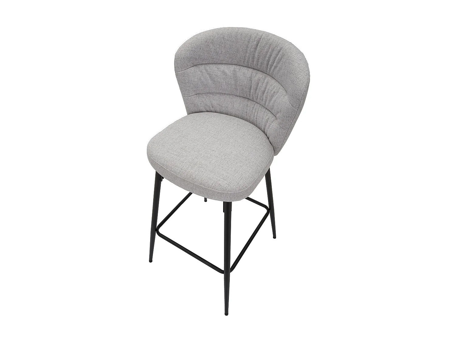 Lot de 2 Tabourets de Bar "Losanna" 108cm Gris