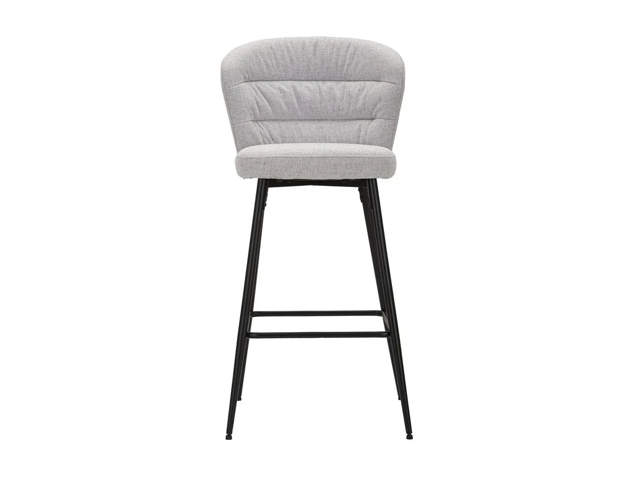 Lot de 2 Tabourets de Bar "Losanna" 108cm Gris