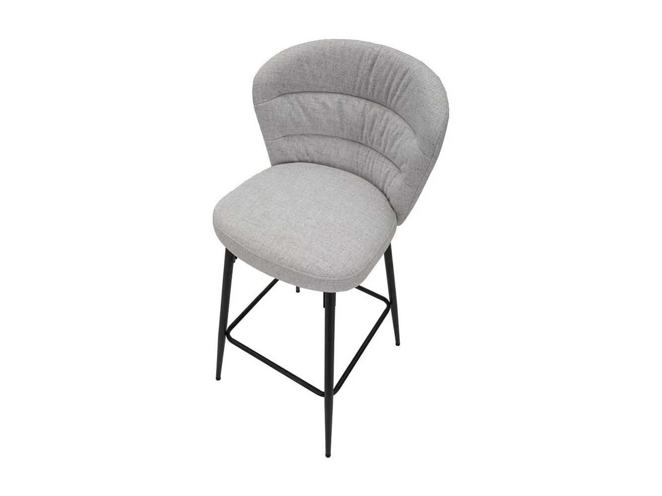 Lot de 2 Tabourets de Bar "Losanna" 108cm Gris