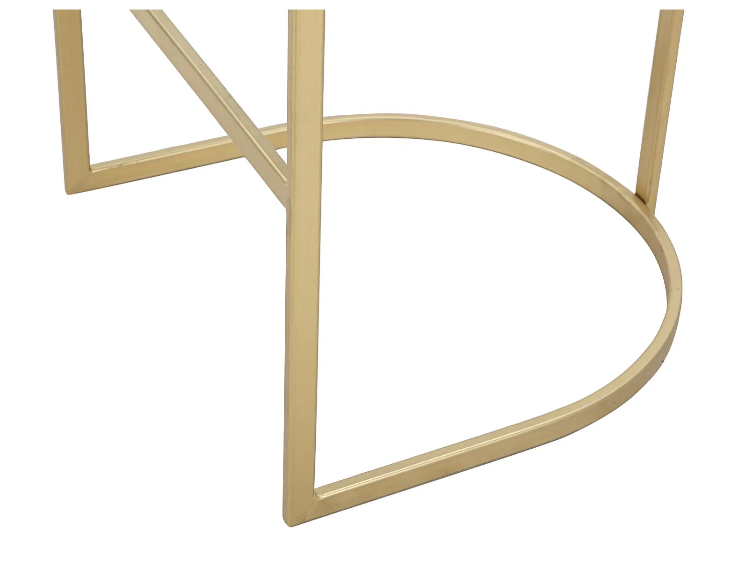 Tabouret de Bar en Velours "Istanbul" 90cm Noir & Or
