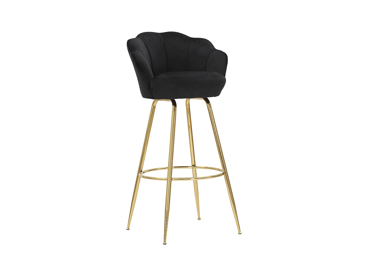 TABOURET DE BAR VIENNE NOIR CM 55X53X110