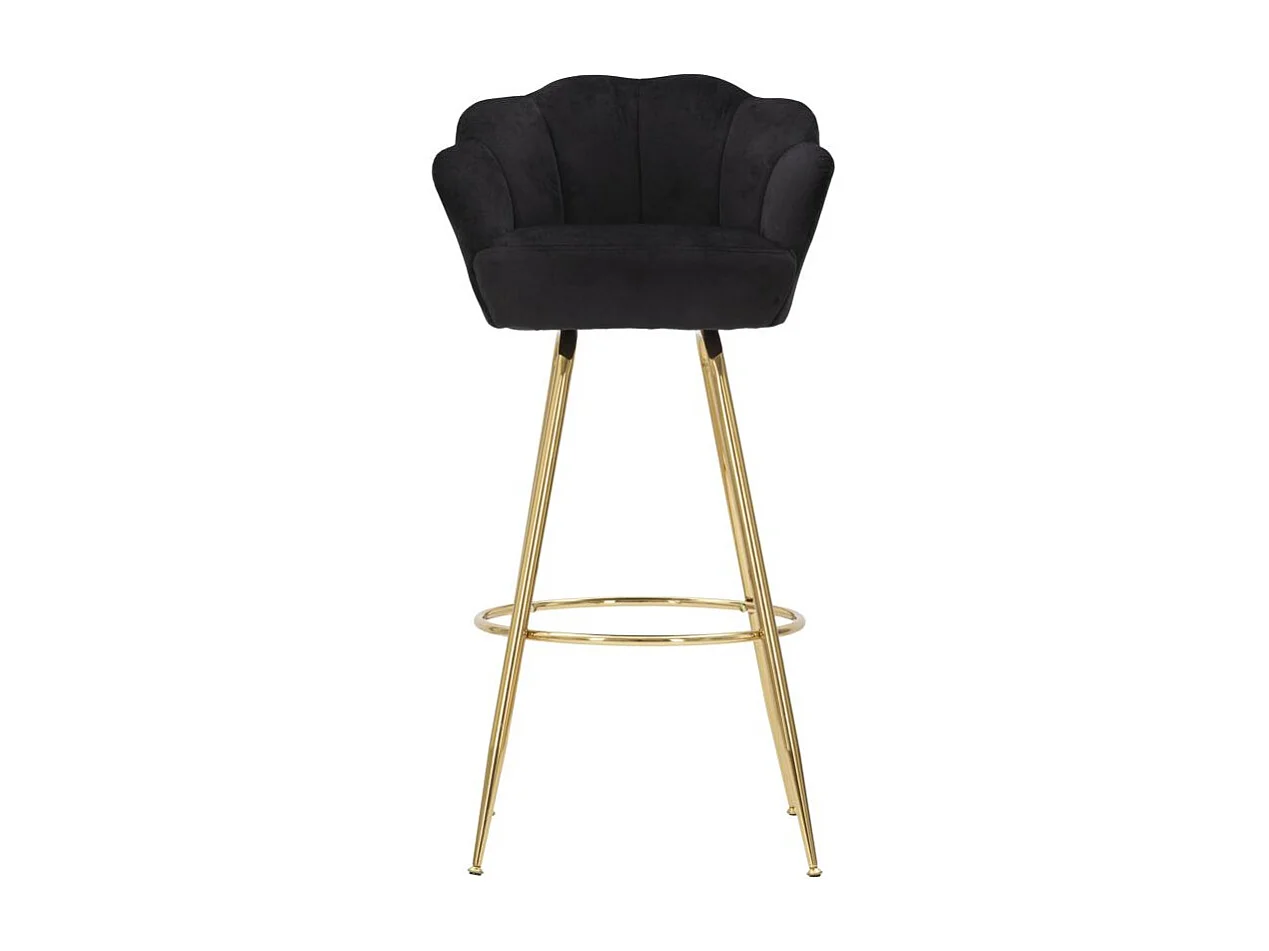 Taburete de bar Vienna negro 55 x 53 x 110 cm