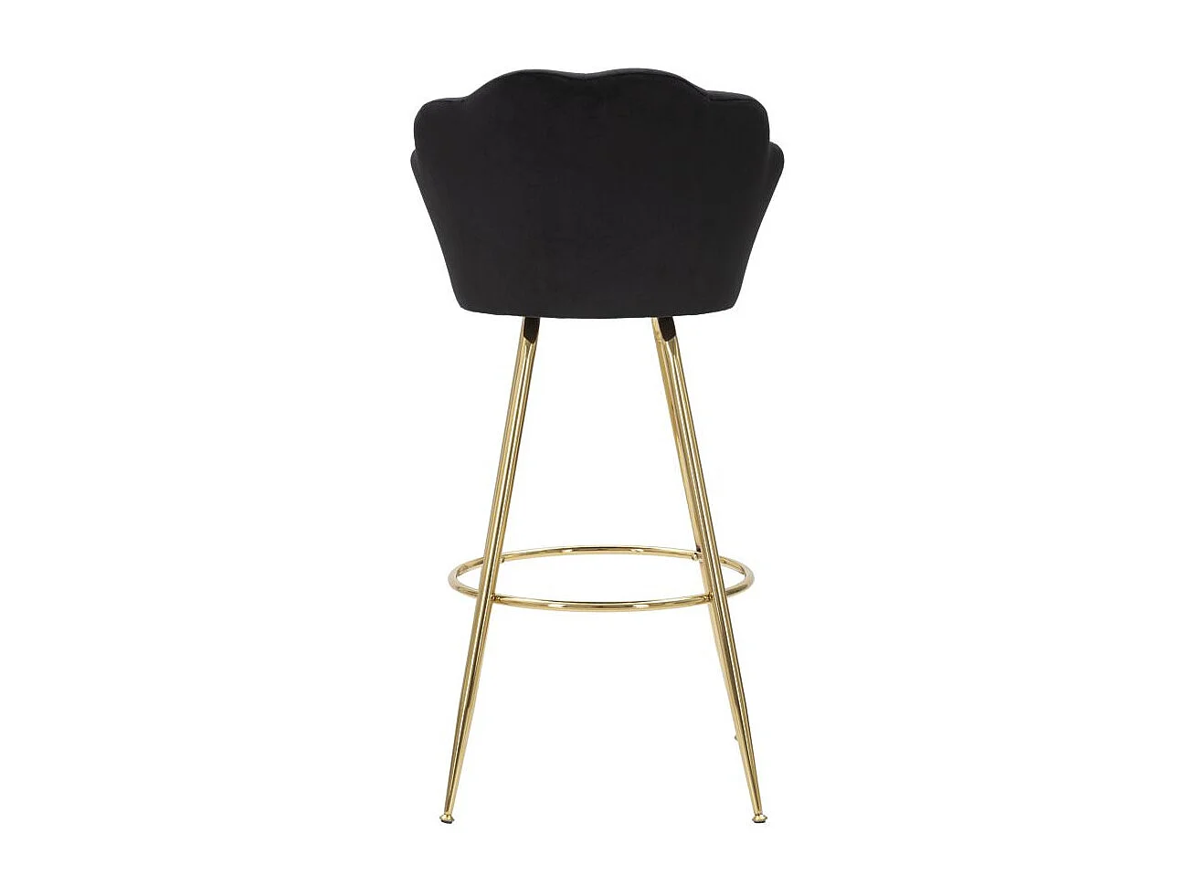 Taburete de bar Vienna negro 55 x 53 x 110 cm