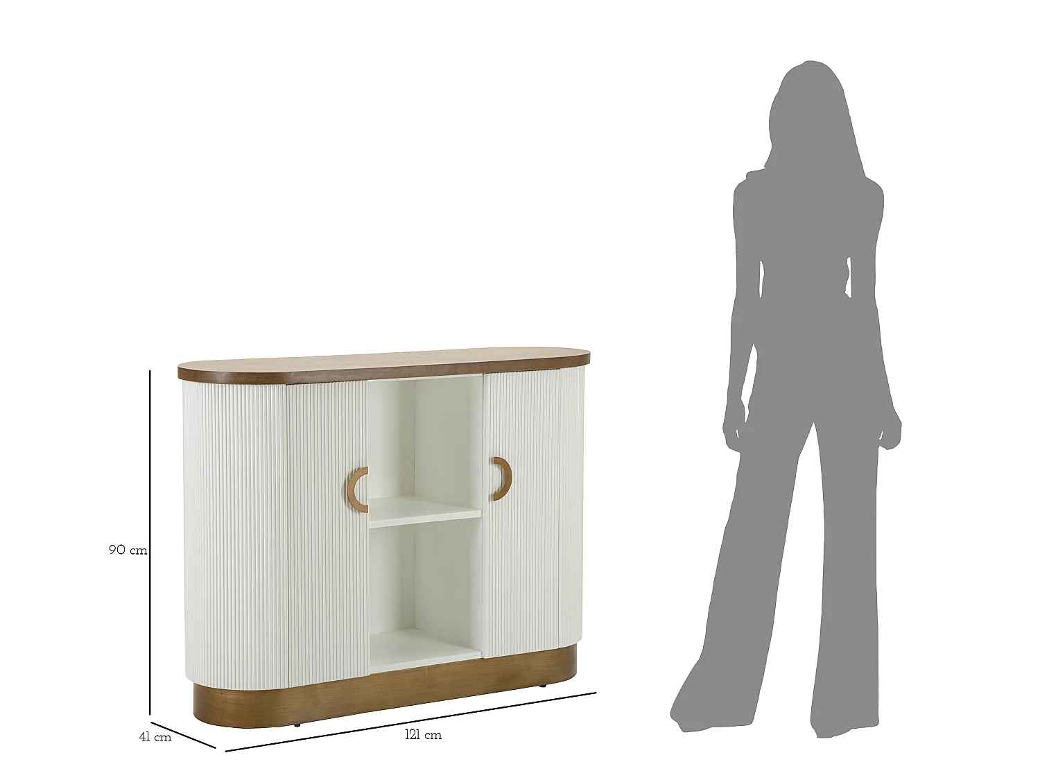 Meuble Toulouse 121X41X90 cm