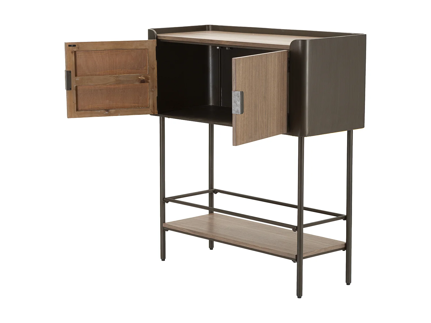 Console 2 Portes en Bois "Toronto" 110cm Naturel