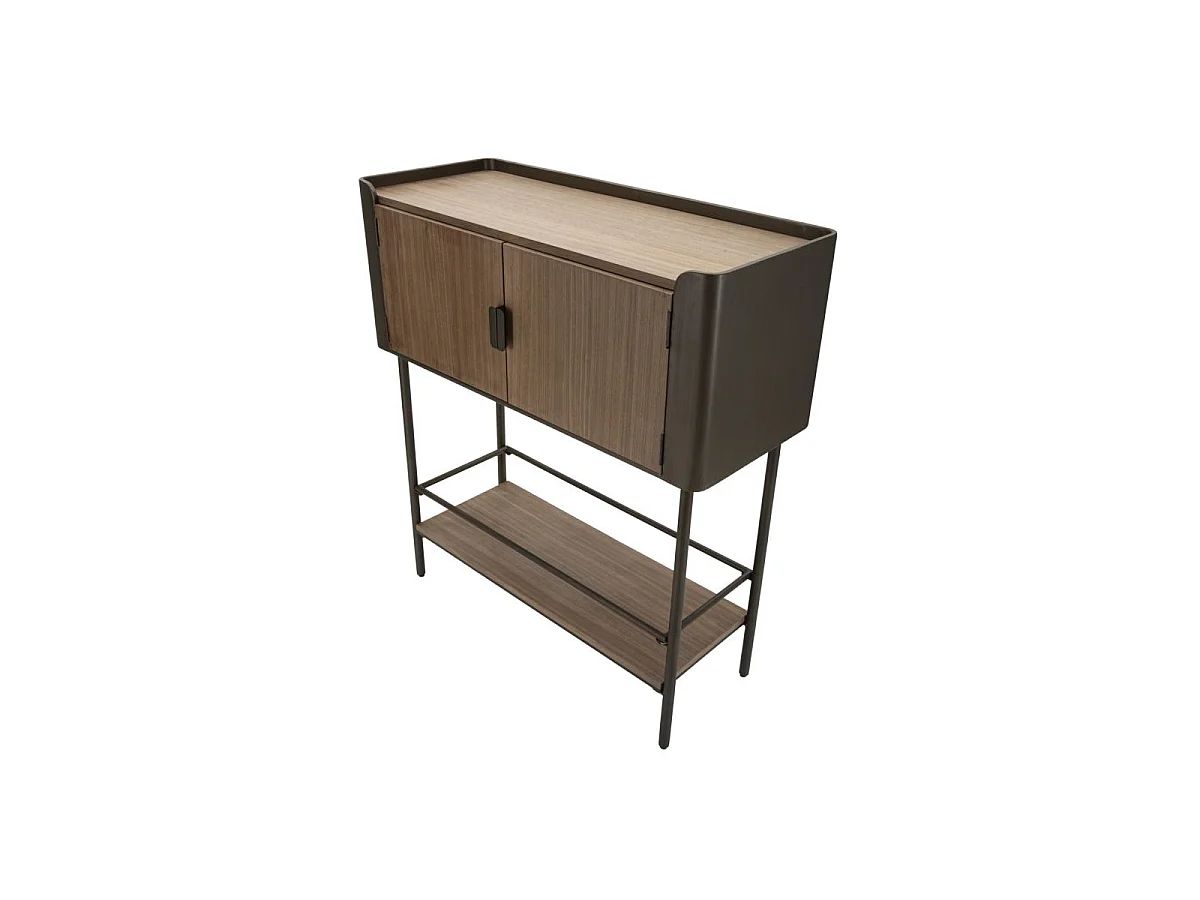 Console 2 Portes en Bois "Toronto" 110cm Naturel