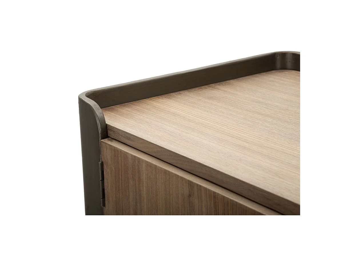 Console 2 Portes en Bois "Toronto" 110cm Naturel