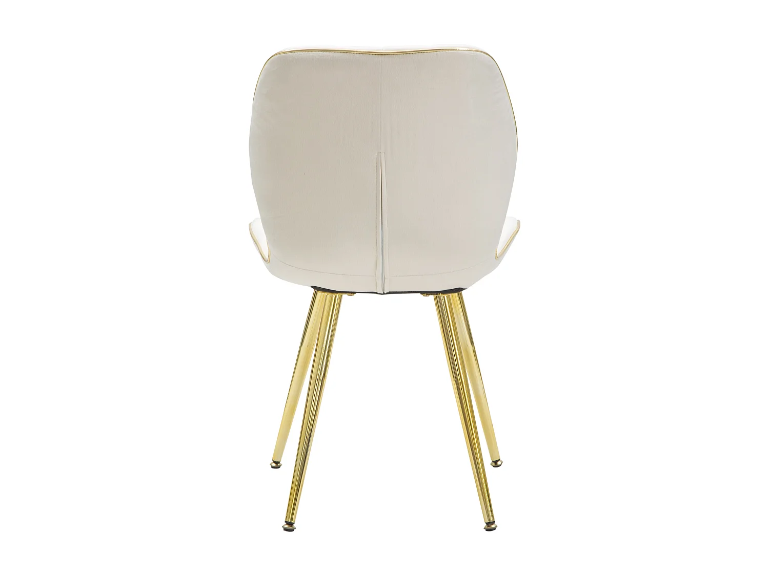 Sedia Paris Space Crema /Gold Set 2 Pz Cm 46X58X77
