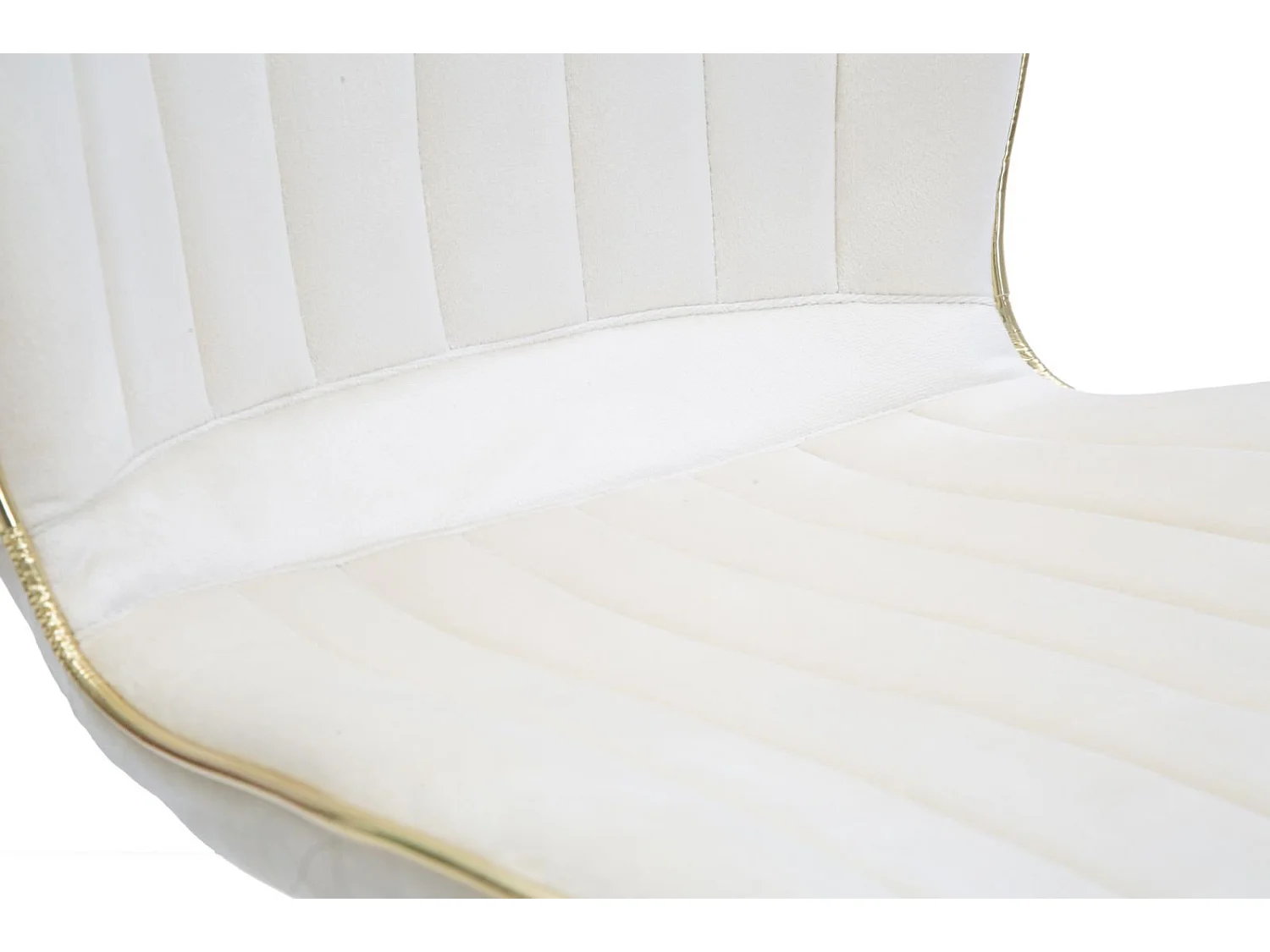 Paris Space Stuhl Creme/Gold Set 2 Stück cm 46X58X77