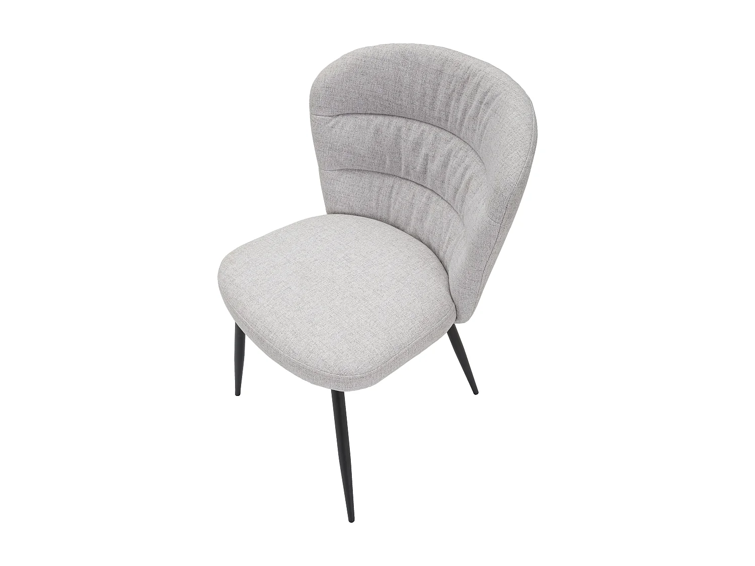 ENSEMBLE DE CHAISES LOSANNA GRIS 2 PCS CM 58X60,5X85