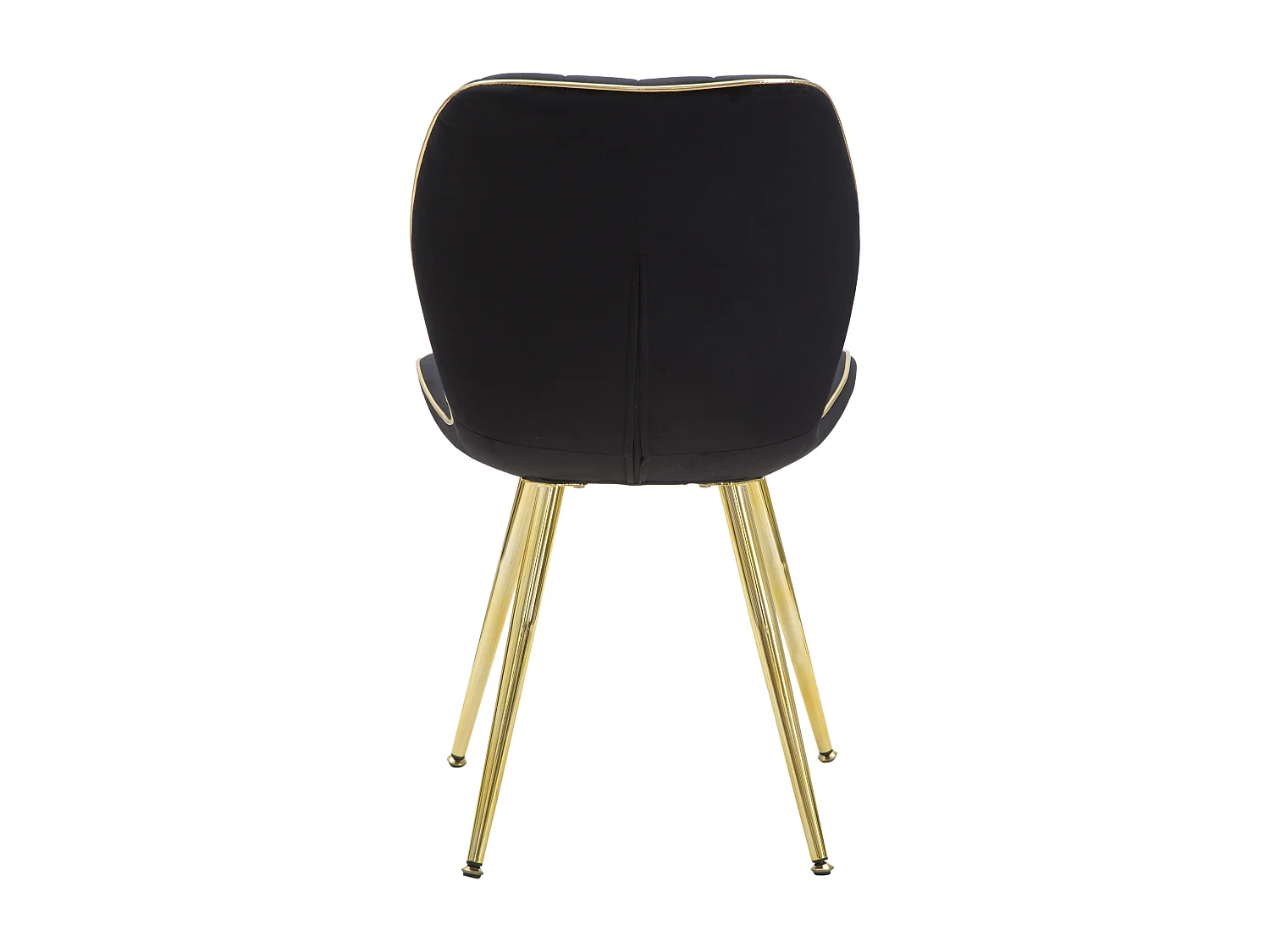 Conjunto de cadeiras Paris Space pretas/douradas 2 peças 46x58x77 cm