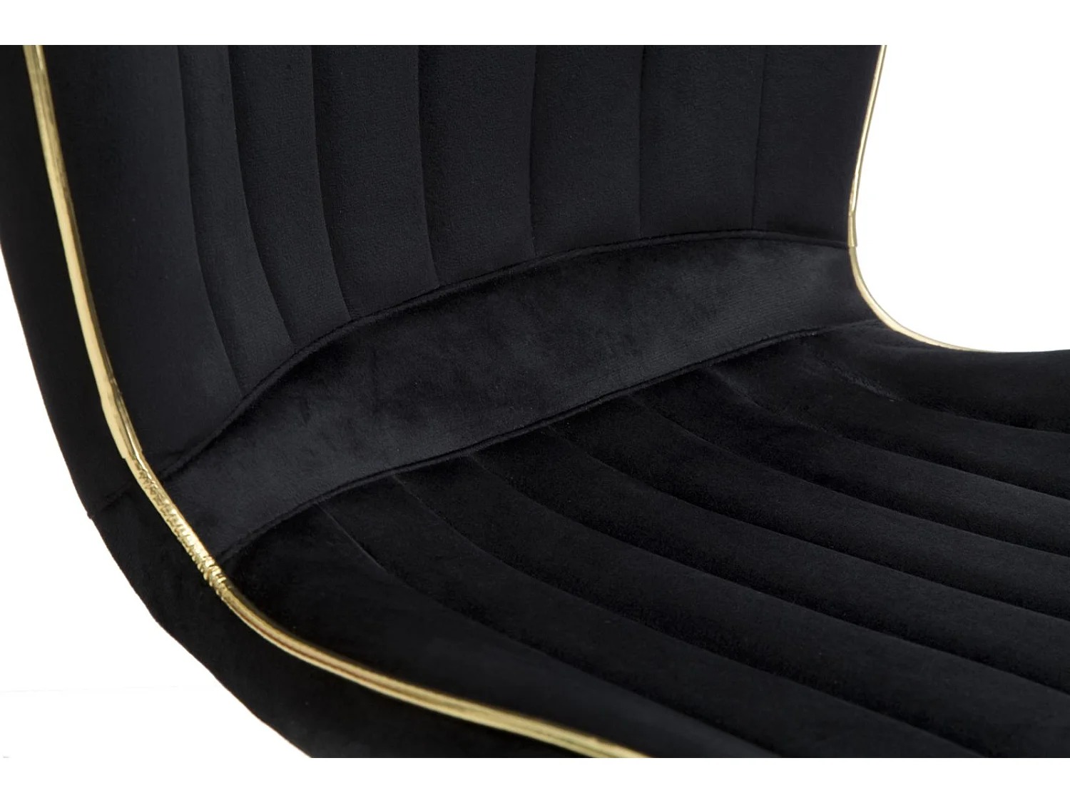 Conjunto de cadeiras Paris Space pretas/douradas 2 peças 46x58x77 cm