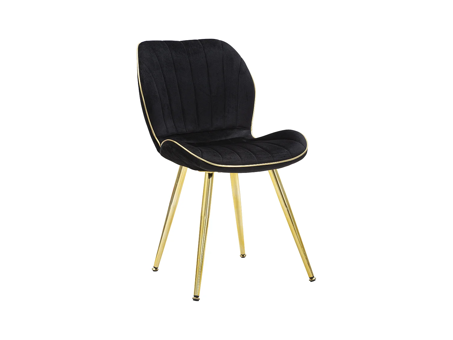 PARIS SPACE CHAIR SCHWARZ/GOLD SET 2 STÜCK CM 46X58X77